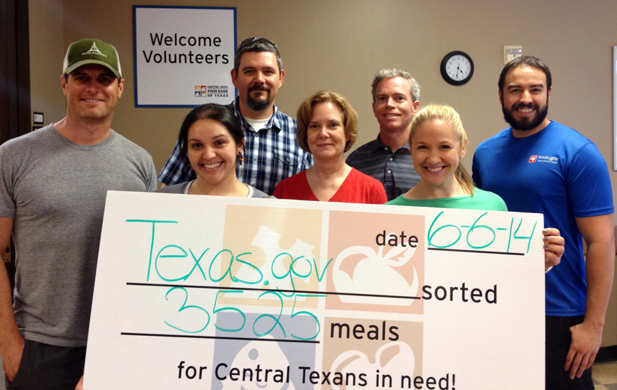 Texas.gov food bank donation