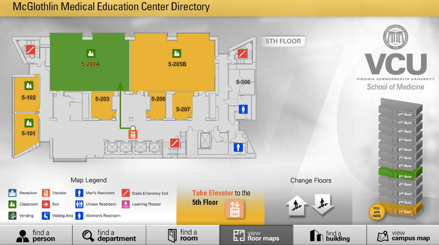 Visix-VCU-Interactive-Wayfinding-Kiosk