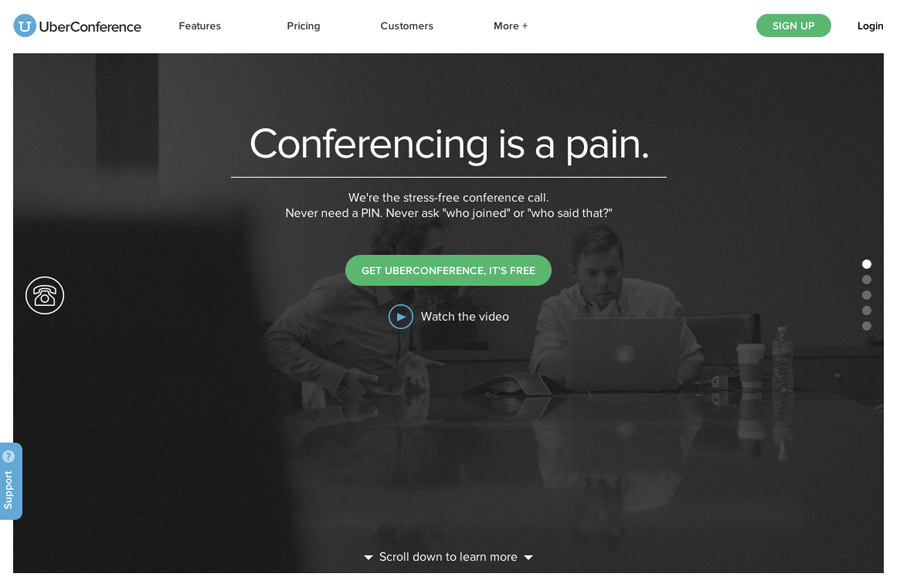 UberConference Website